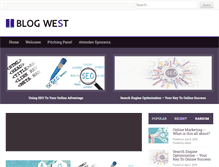 Tablet Screenshot of blogwest.ca